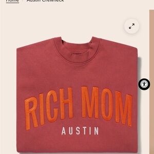 Austin Crewneck Sweatshirt in Brick Red